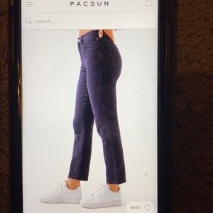 Never worn PACSUN high rise mom jean